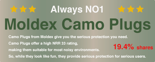 月間売上NO1 Moldex Camo Plugs