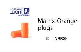 Howard Leight Matrix-Orange Plugs